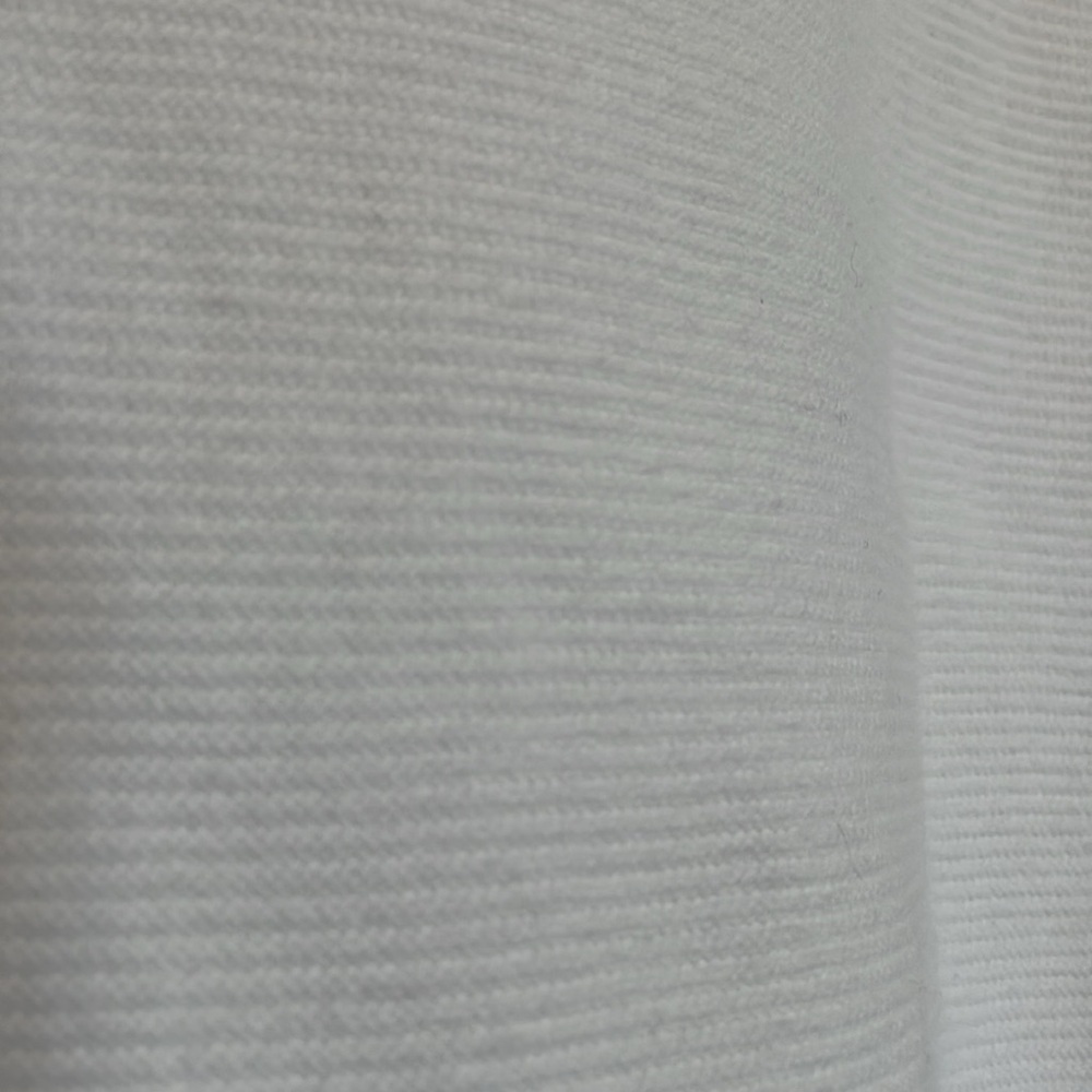 J. Crew M white long sleeved sweater nautical navy arm detailing boat neck knit - Picture 7 of 11